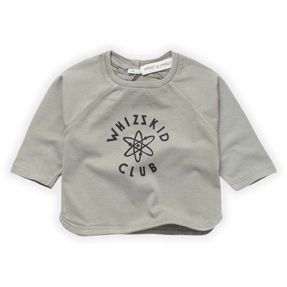Whizzkid Club Raglan T-Shirt - Storm Grey NWT